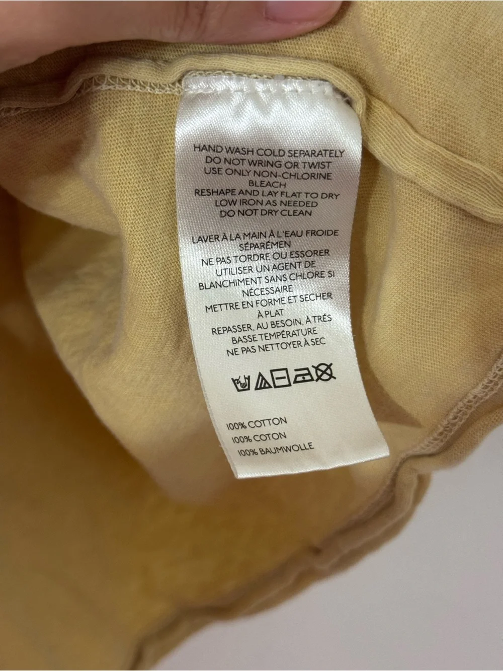 We The Free Washed Mustard Crewneck Tee - Picture 3 of 5